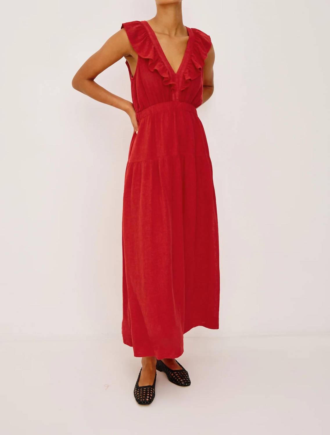 Rails - Beaux Linen Maxi Dress