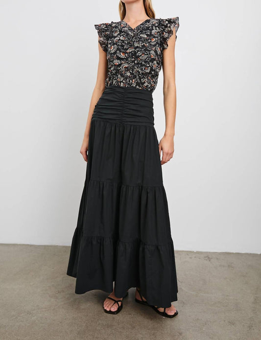 Rails - Cali Flutter Sleeves Top - black - blouses - clothing