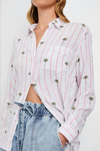 Rails - Charli Button Down Striped Shirt - button - down - shirts - clothing - linen - blend