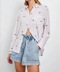 Rails - Charli Button Down Striped Shirt - button - down - shirts - clothing - linen - blend