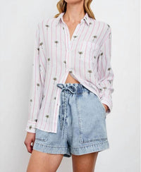 Rails - Charli Button Down Striped Shirt - button - down - shirts - clothing - linen - blend