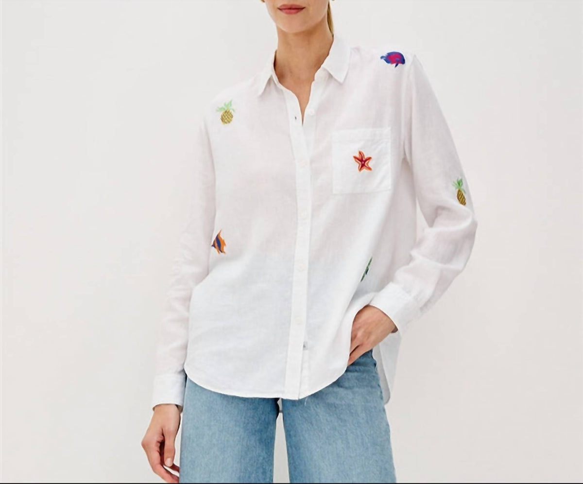Rails - Charlie Island Embroidery Button Down