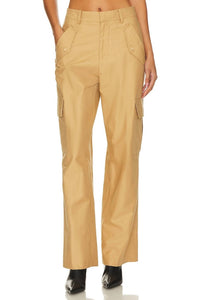 Rails - Daley Cotton & Linen Cargo Pants - brown - clothing - cotton - blend
