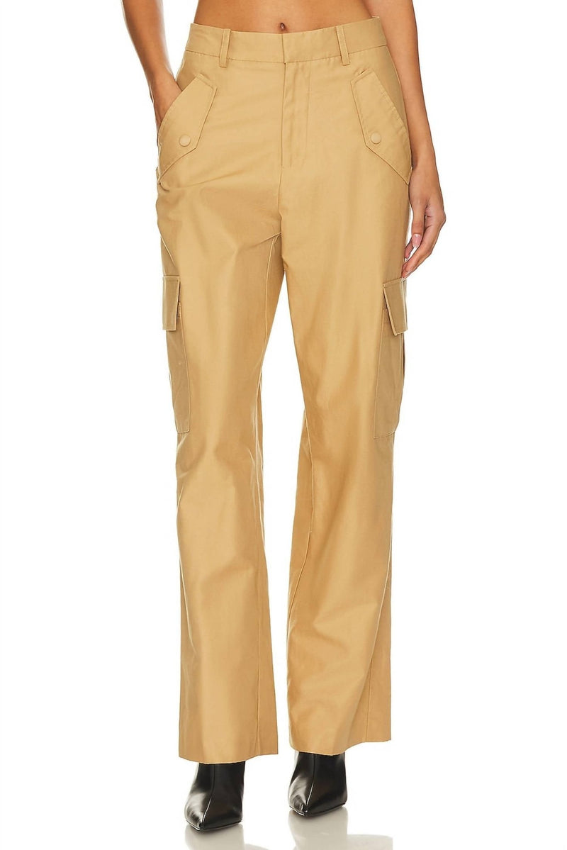 Rails - Daley Cotton & Linen Cargo Pants - brown - clothing - cotton - blend