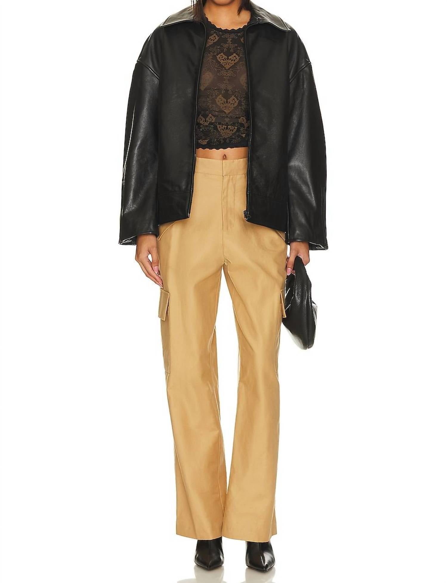 Rails - Daley Cotton & Linen Cargo Pants - brown - clothing - cotton - blend