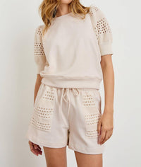 Rails - Eddie Lounge Shorts - beige - clothing - cotton