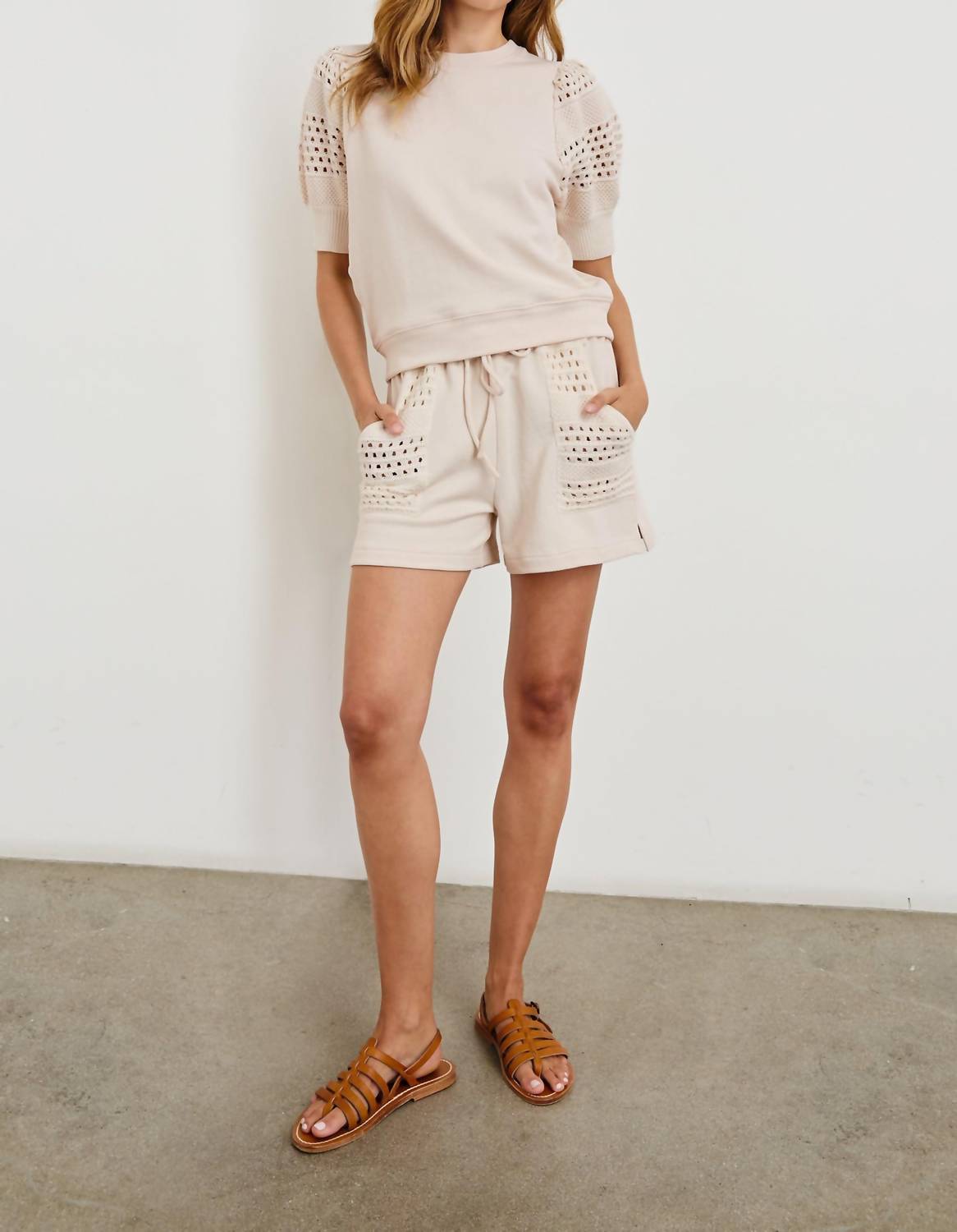 Rails - Eddie Lounge Shorts - beige - clothing - cotton