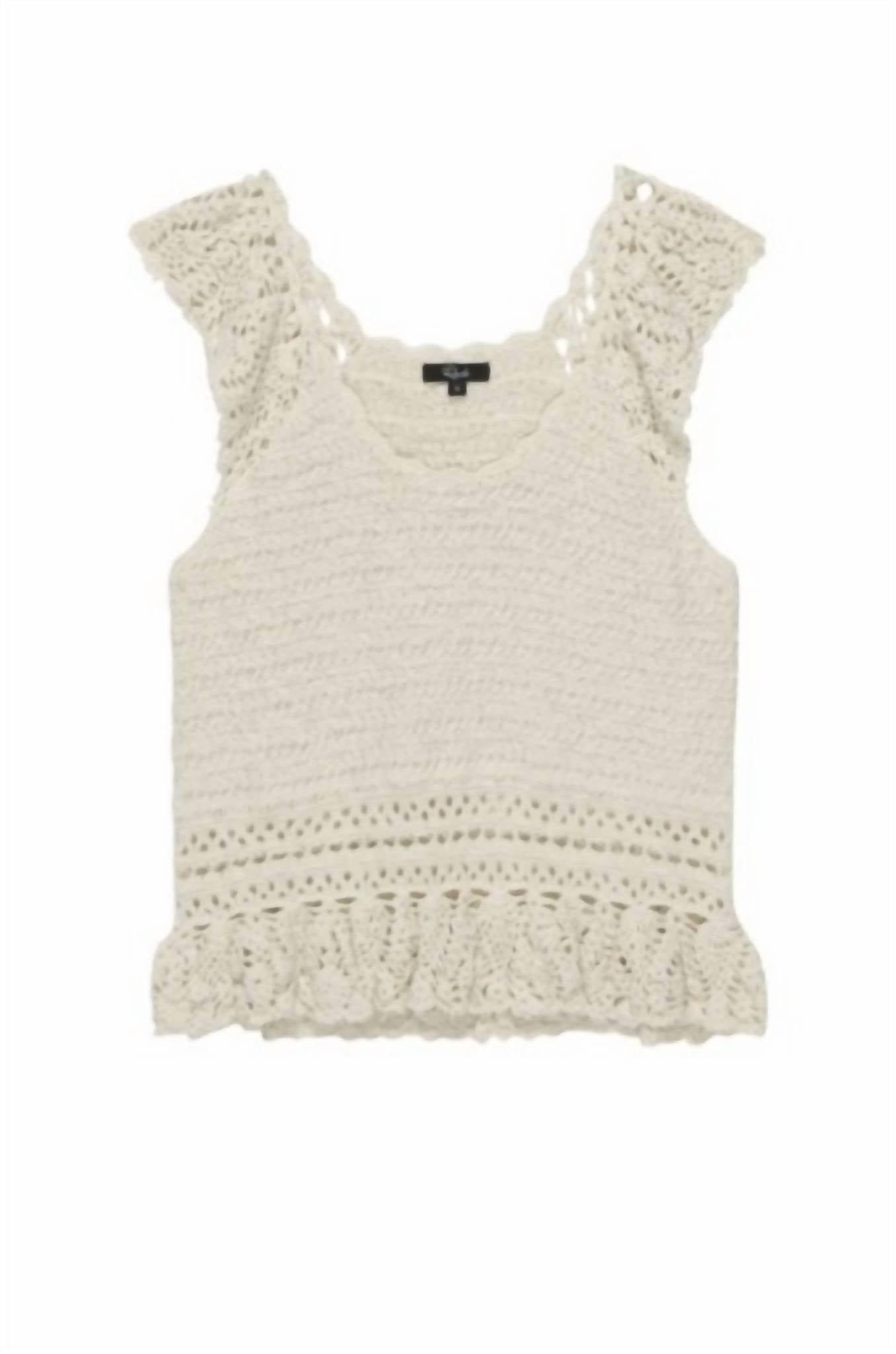 Rails - Hattie Crochet Tank - beige - clothing - cotton