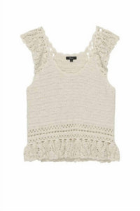 Rails - Hattie Crochet Tank - beige - clothing - cotton