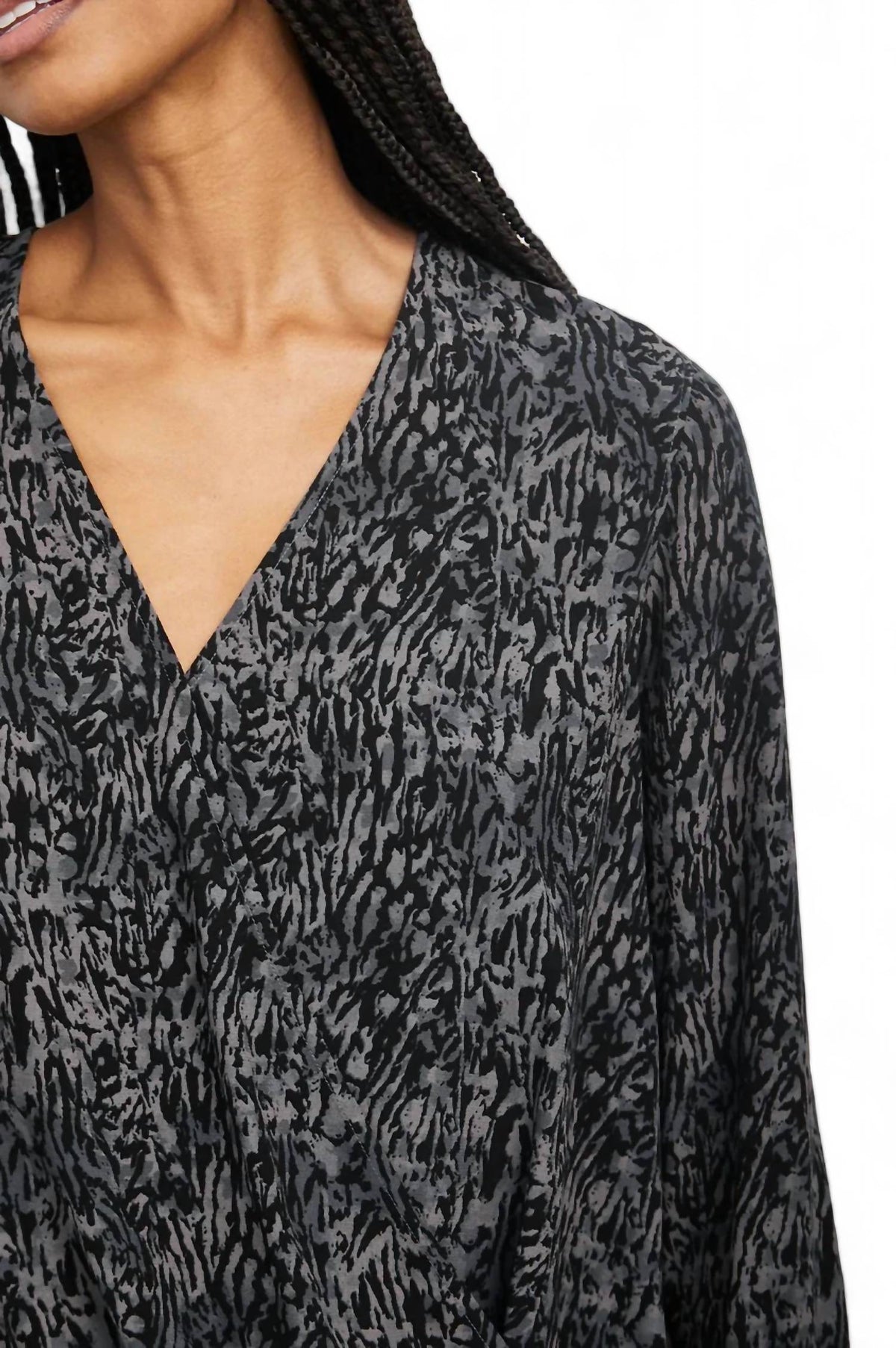 Rails - HILLARY ANIMAL PRINT LONG SLEEVE BLOUSE