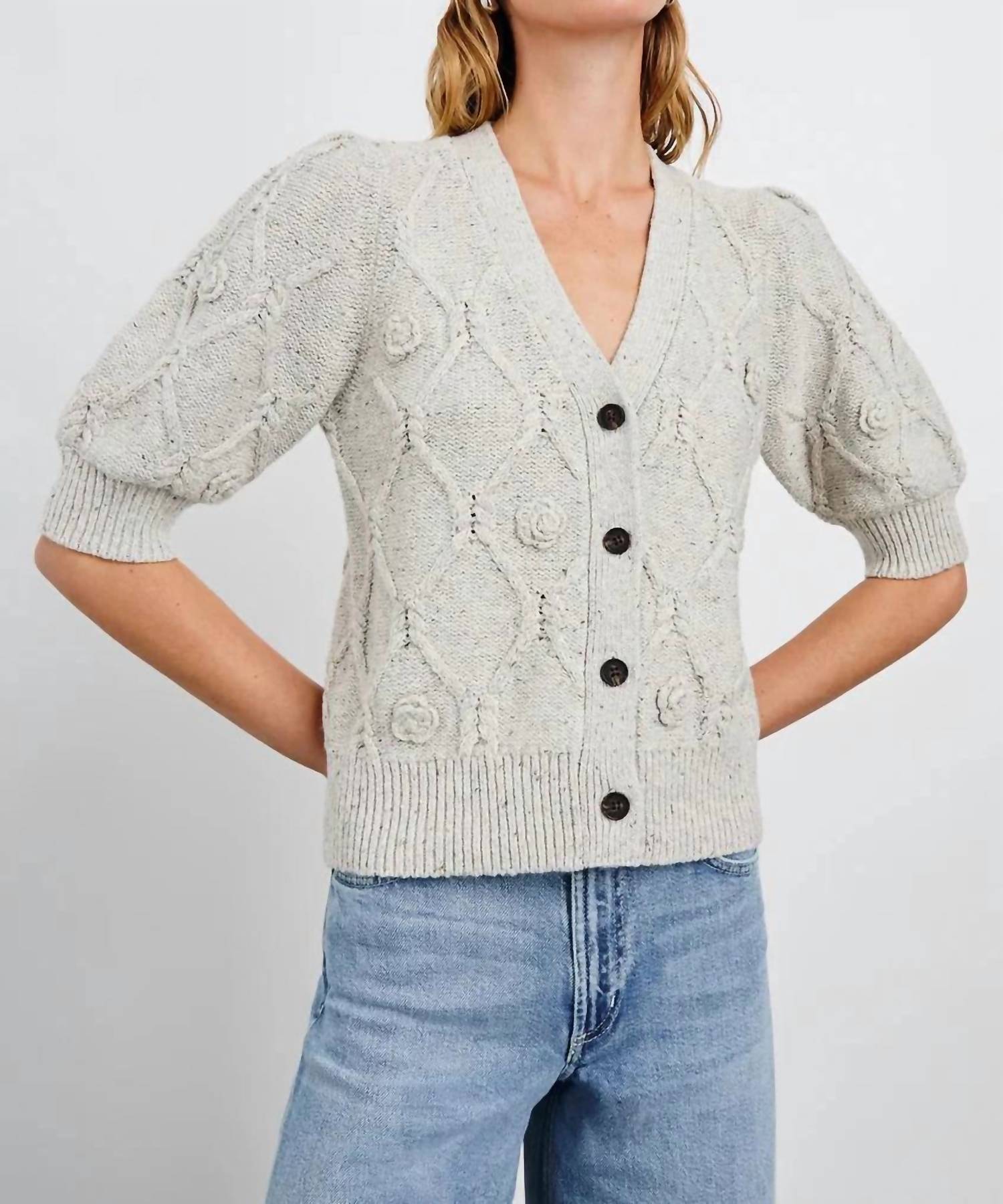 Rails - Isla Crochet Daisies Cardigan - cardigans - clothing - cotton - blend