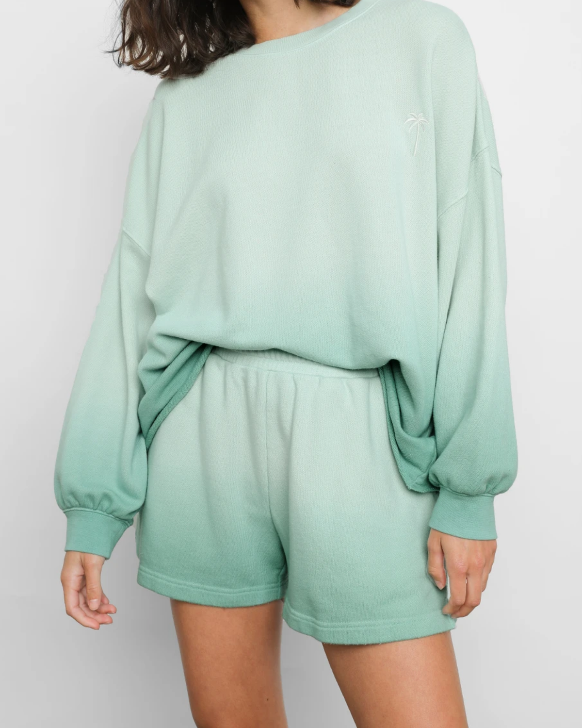 Rails JANE SHORT in aqua dip dye - women's shorts - detail view