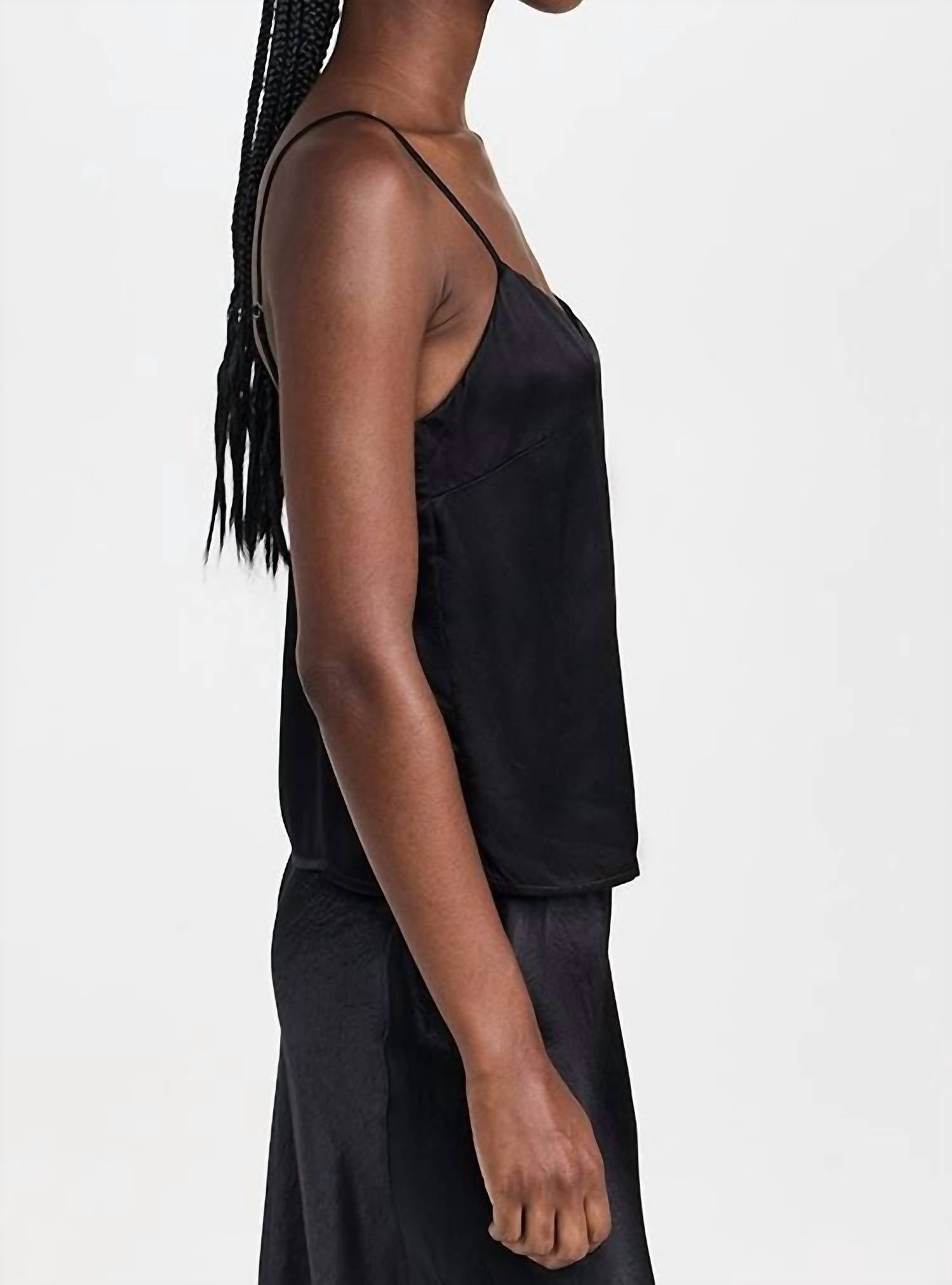 Rails - Paola V - neck Tank Top - black - clothing - rayon