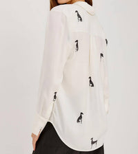Rails - Saige Oversized Button-front Top