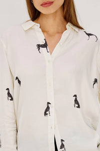 Rails - Saige Oversized Button-front Top