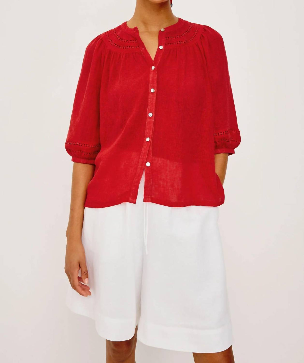 Rails - Theia Elbow Sleeve Top