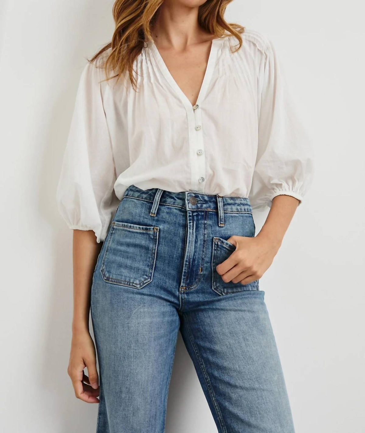 Rails - White Cassat Blouse