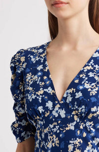 Rails - Zariah V - neck Midi Dress - blue - clothing - dresses