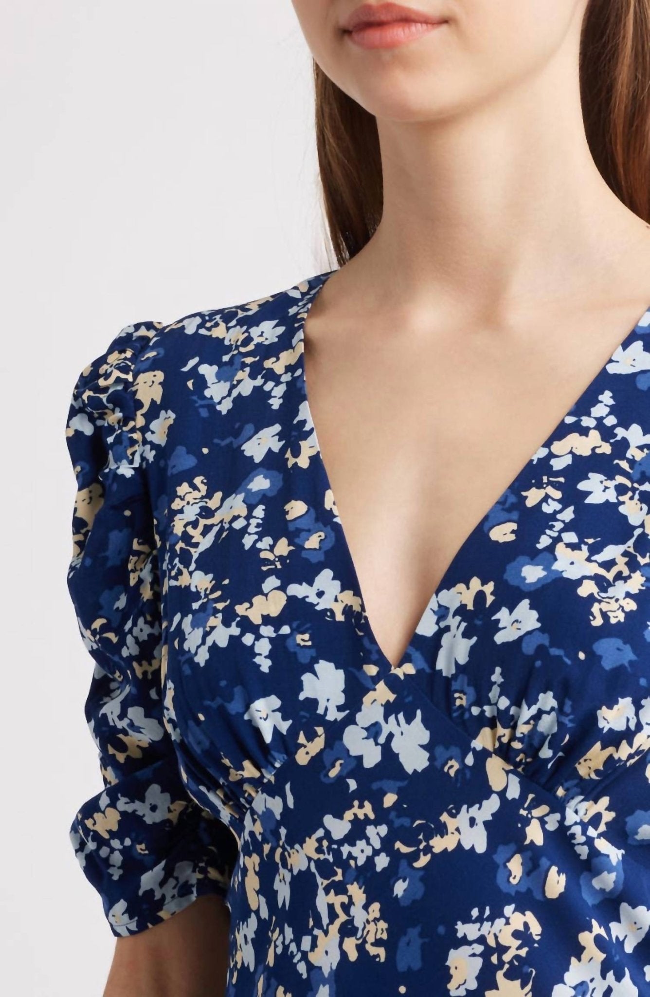 Rails - Zariah V - neck Midi Dress - blue - clothing - dresses