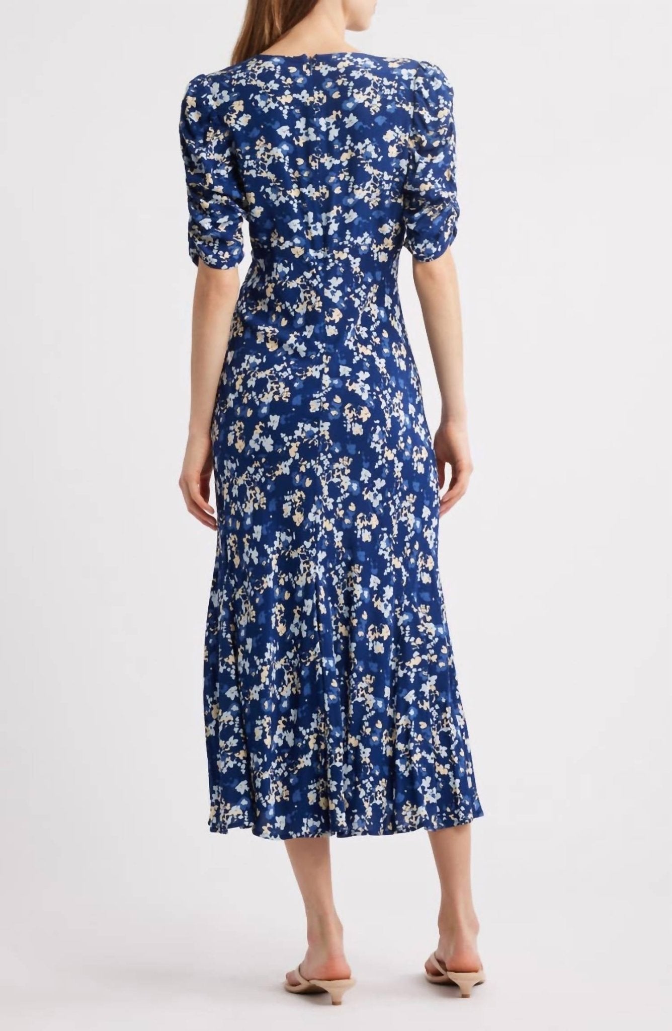 Rails - Zariah V - neck Midi Dress - blue - clothing - dresses