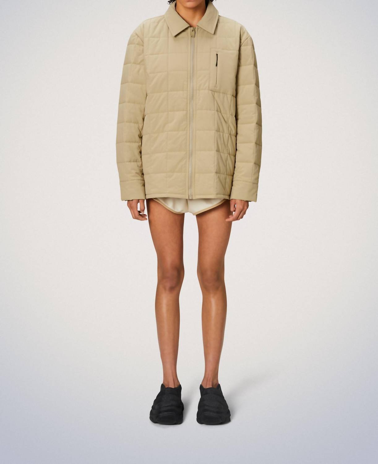 Rains - Giron Liner Overshirt T1 Jacket - beige - casual - jacket - clothing