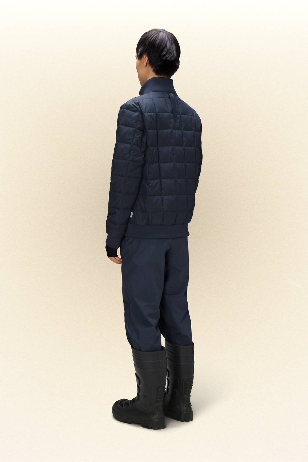 Rains - Liner High Neck Jacket - blue - clothing - coats