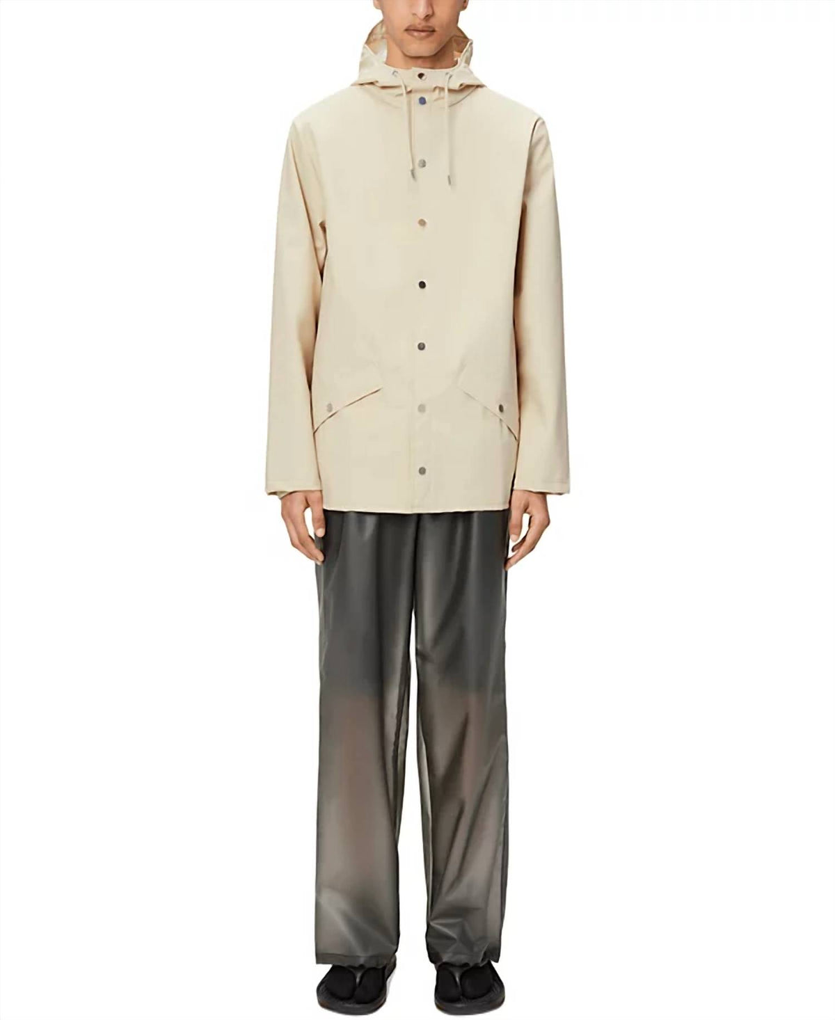 Rains - Snap Closure Raincoat Jacket