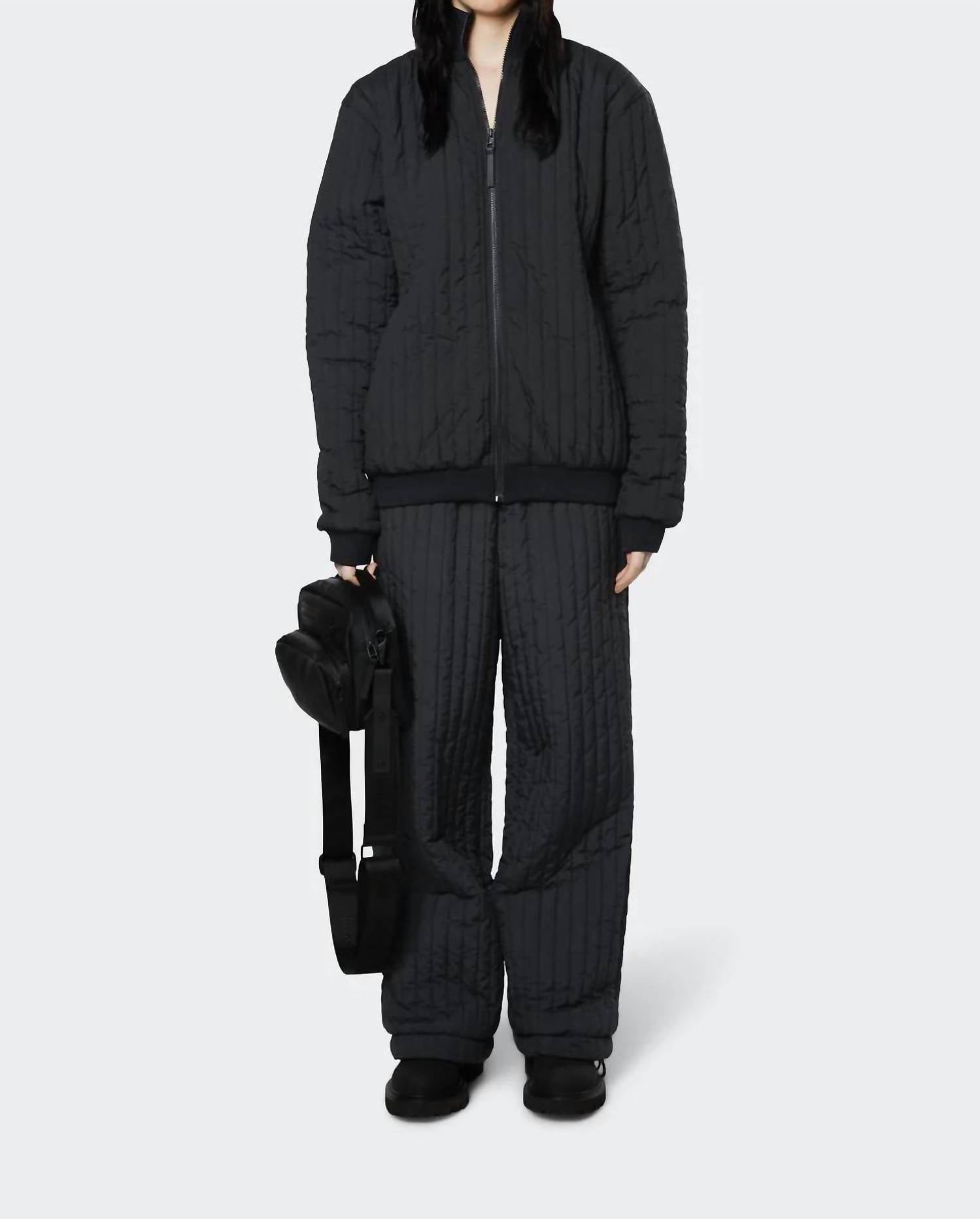 Rains - Unisex Liner High Neck Jacket - black - casual - jacket - clothing