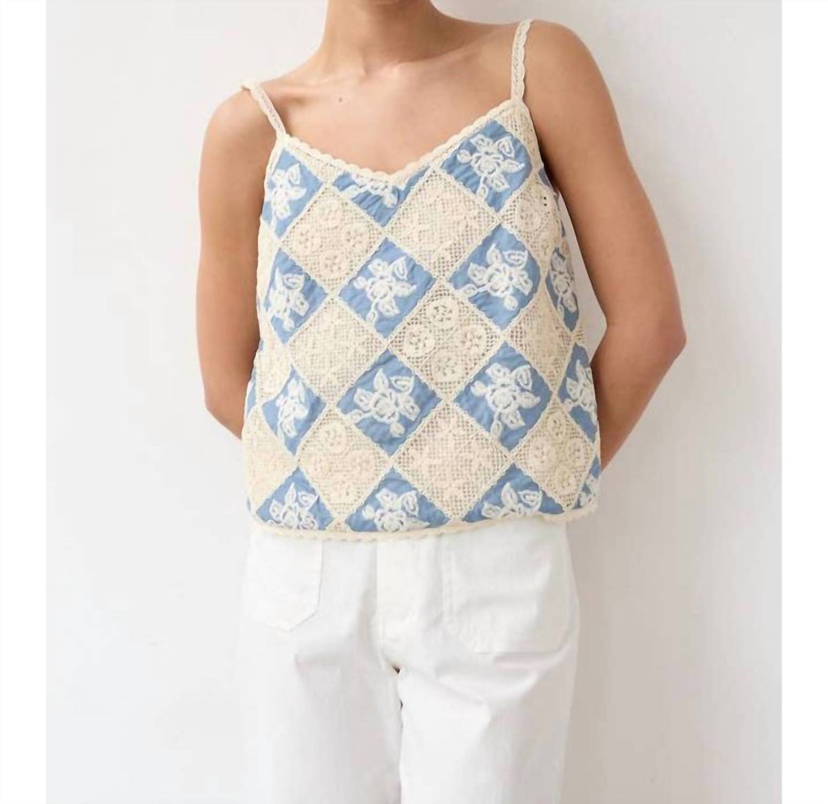 Raisonnel - Crochet Patchwork Cami Top