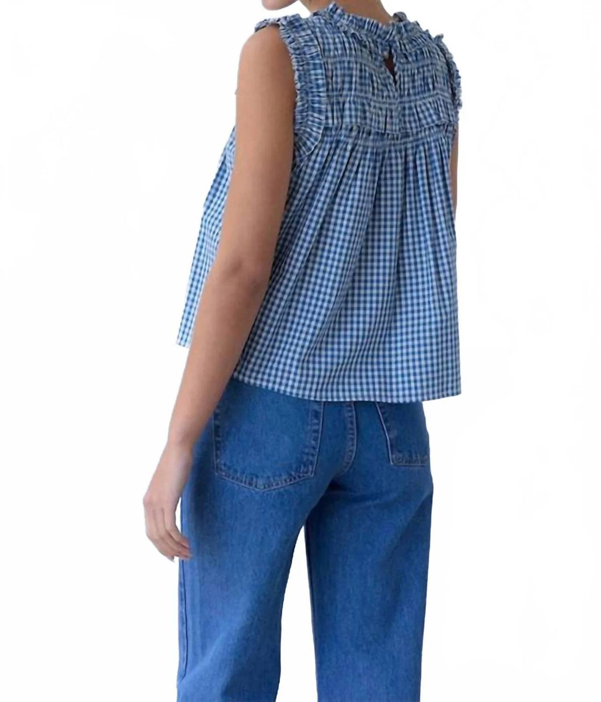 Raisonnel - Gingham Ruffle Blouse