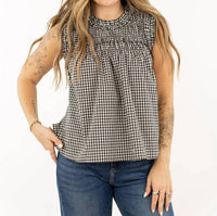Raisonnel - Maren Gingham Ruffle Top
