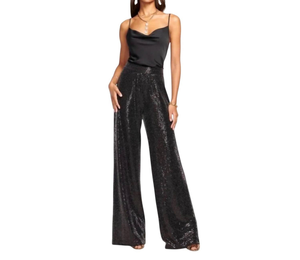 Ramy Brook - Christine Sequin Wide-leg Pants