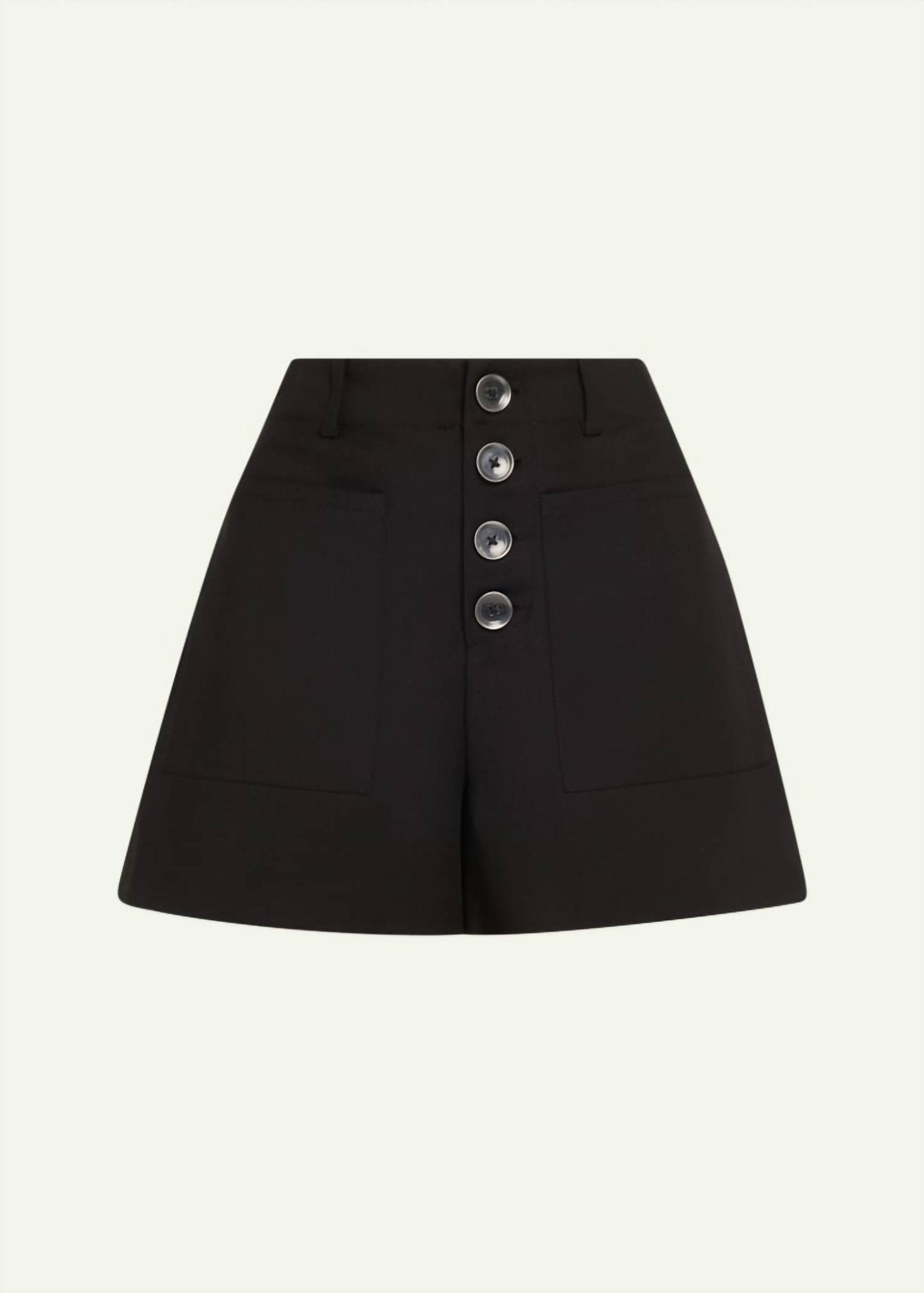 Ramy Brook - Marjory Cotton Blend Shorts - black - clothing - cotton - blend