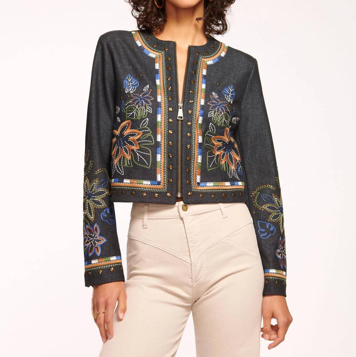 Ramy Brook - Mav Embroidered Denim Jacket
