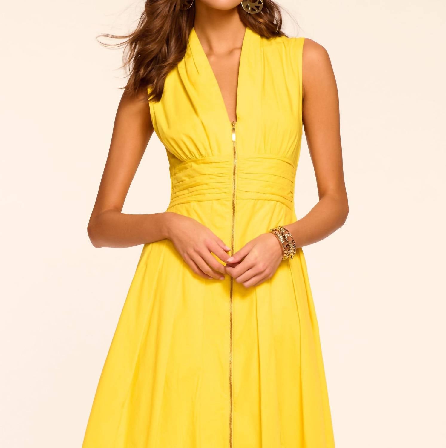 Ramy Brook - Meg Sleeveless Cotton Poplin Midi Dress - clothing - cotton - dresses
