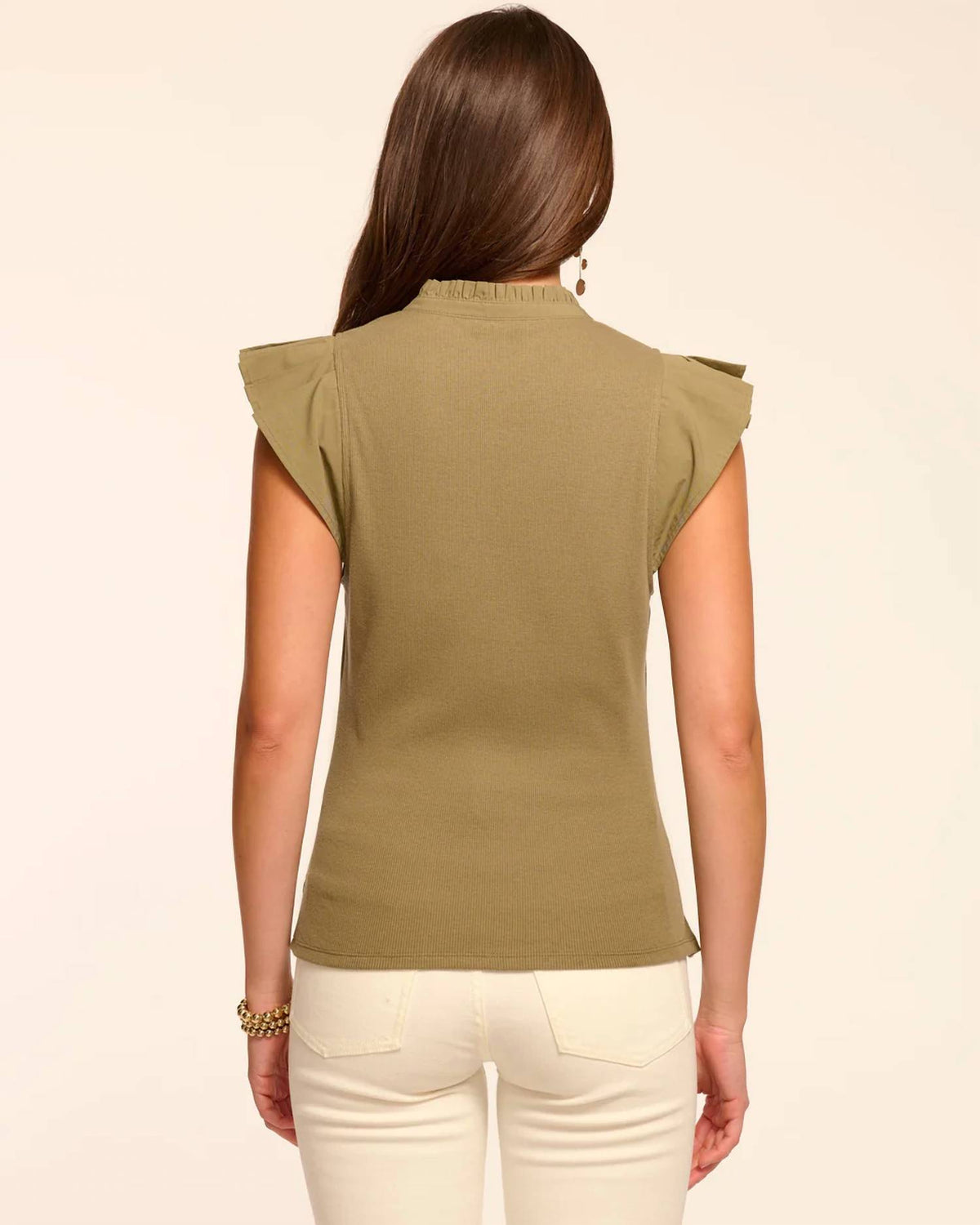 Ramy Brook - Monroe Cotton Flutter Sleeve Top