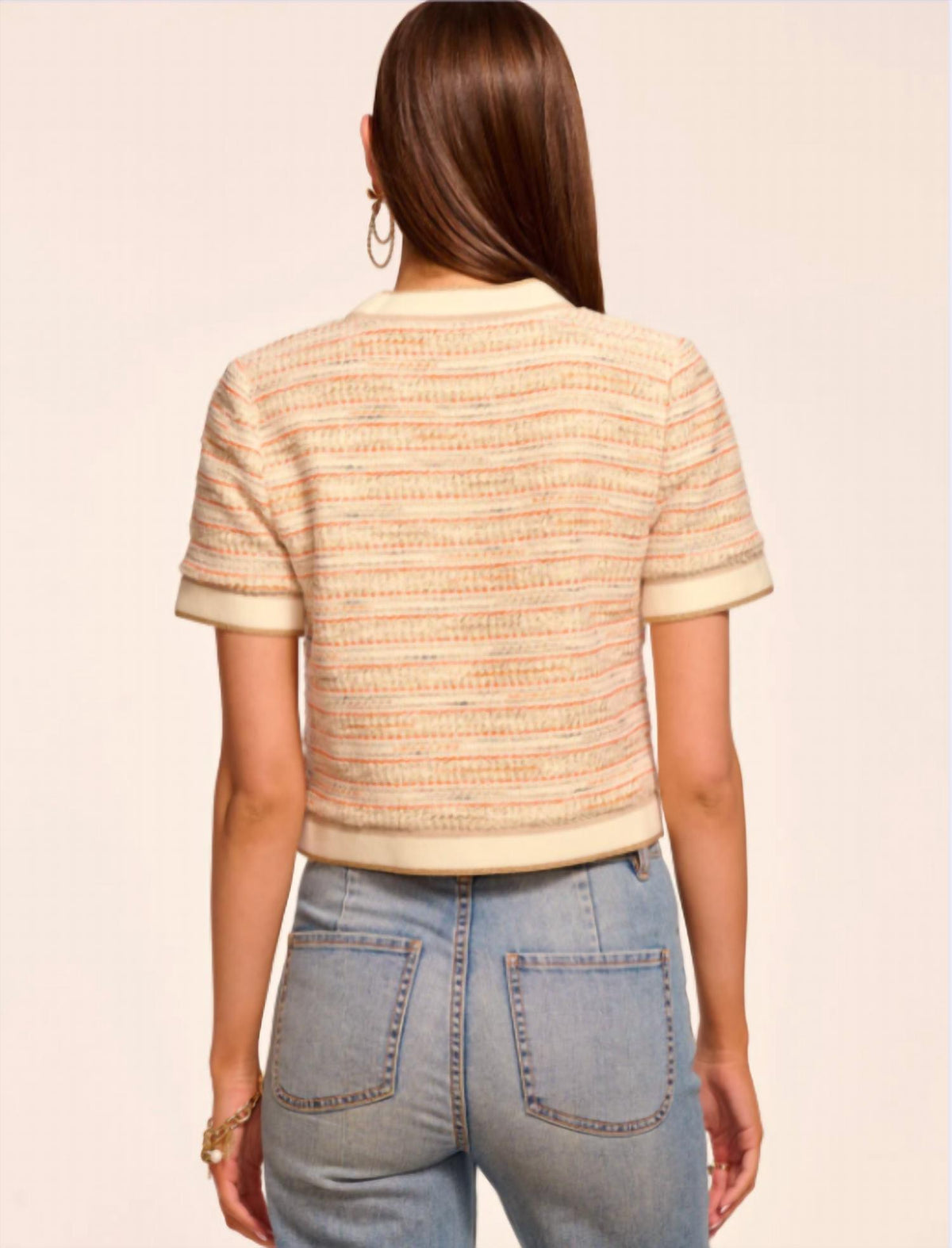 Ramy Brook - Sterling Tweed Short Sleeve Jacket