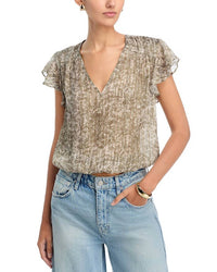 Ramy Brook - Teresa Flutter Sleeve Top