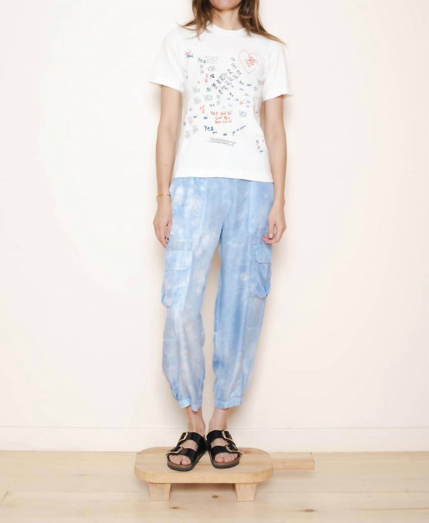 Raquel Allegra - Boy Tee Yes Doodle - clothing - cotton - graphic