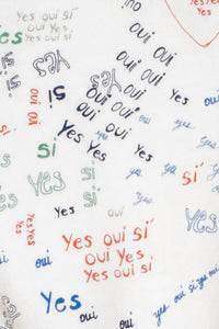Raquel Allegra - Boy Tee Yes Doodle - clothing - cotton - graphic
