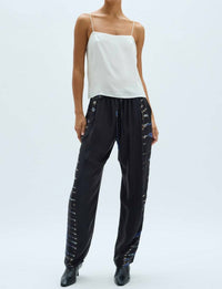 Raquel Allegra - Logan Pant - black - clothing - pants
