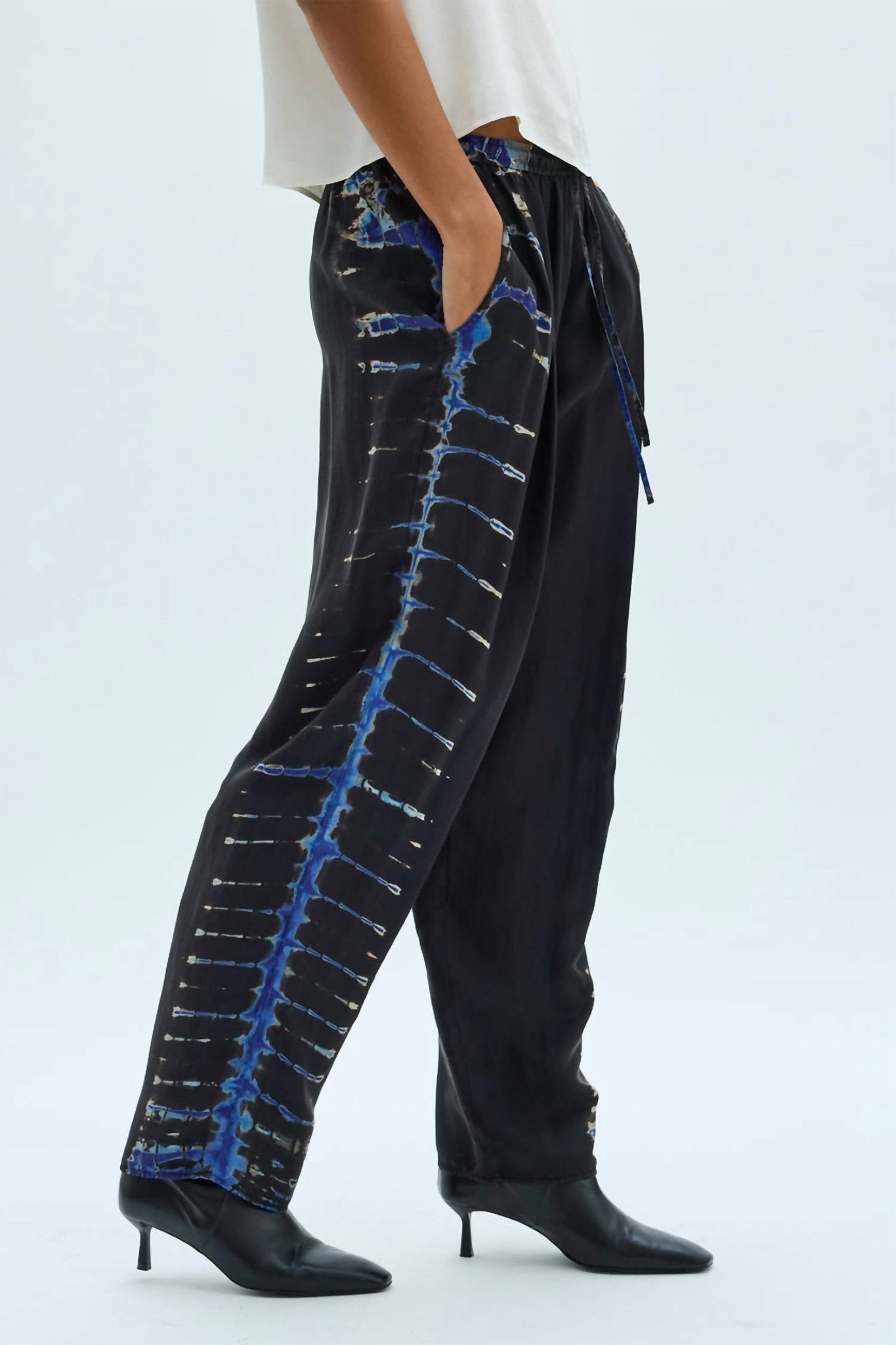 Raquel Allegra - Logan Pant - black - clothing - pants