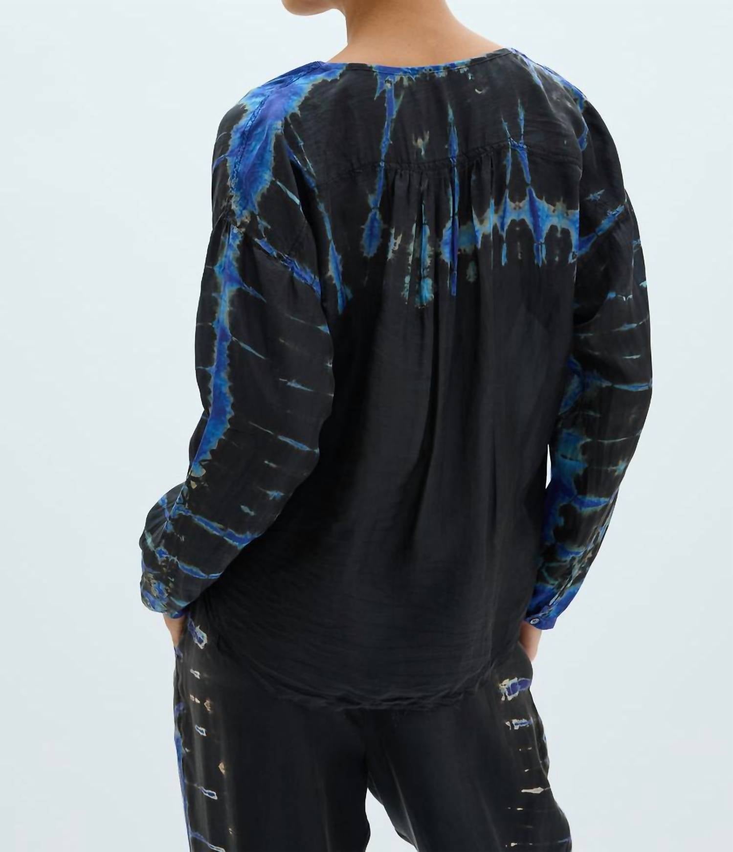 Raquel Allegra - Poet Blouse - black - blouses - clothing