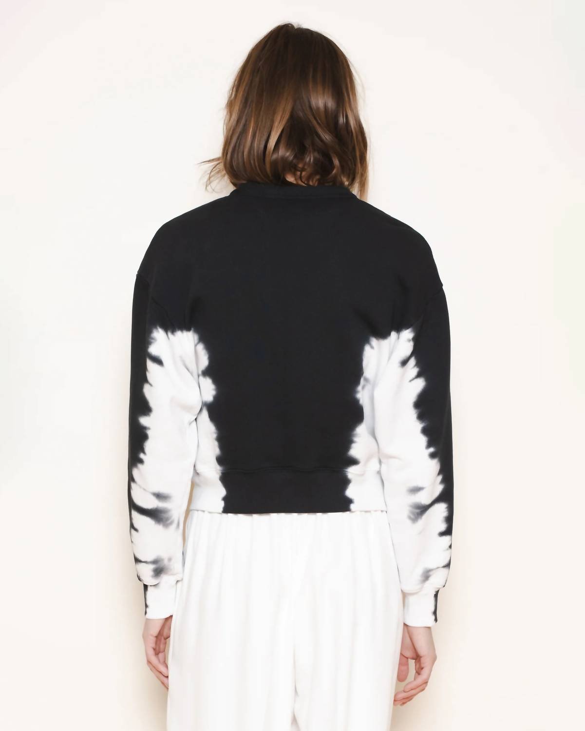 Raquel Allegra - Women's Cropped Jackie Cardigan - black - cardigans - clothing
