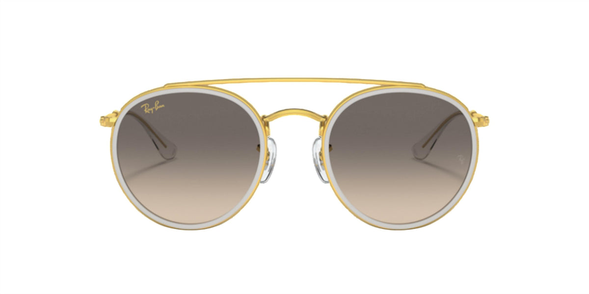 Ray Ban - Round Double Bridge Non Polarized Sunglasses Rb3647n 923632