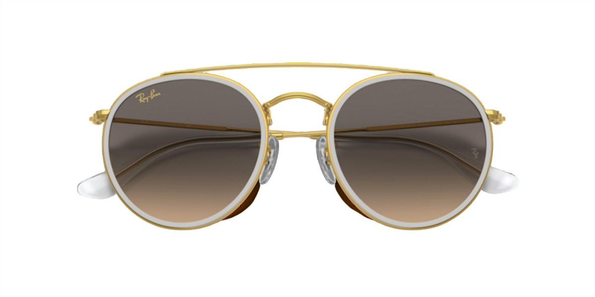 Ray Ban - Round Double Bridge Non Polarized Sunglasses Rb3647n 923632