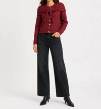 Rd Style - Detachable Shoulder Scarf Cardigan