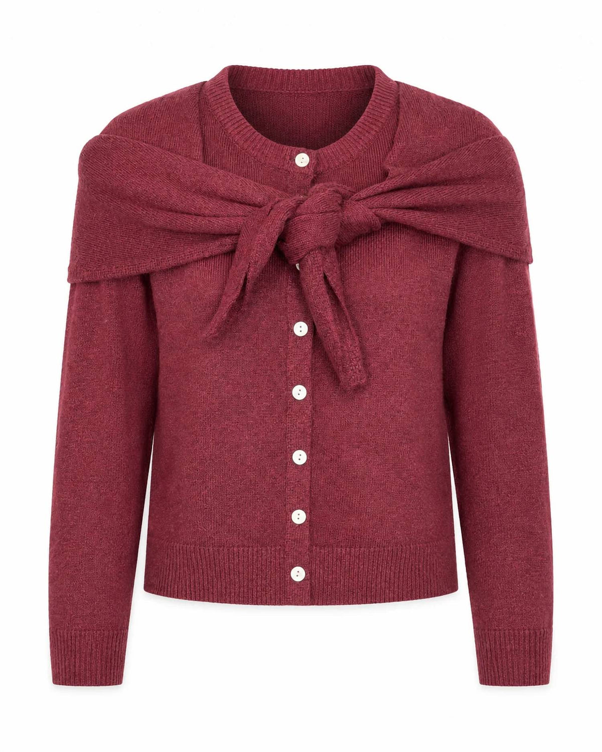 Rd Style - Detachable Shoulder Scarf Cardigan