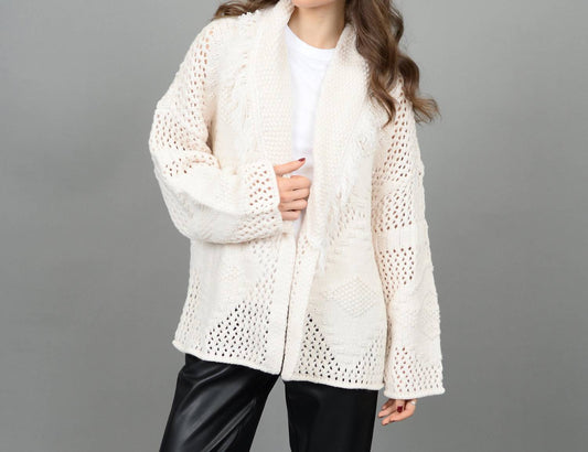 Rd Style - Ilsa Long Sleeve Shawl Neck Cardigan - acrylic - cardigans - clothing