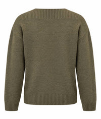 Rd Style - Long Sleeve V-neck Pull-over Sweater